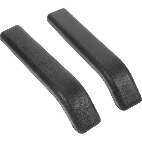 paire de coussins d'accoudoirs pour fauteuil roulant - Pièces détachées pour fauteuil roulant - Remplacement des accoudoirs - Accoudoirs confortables pour fauteuil roulant-26.00X5.00X2.00CM-Black