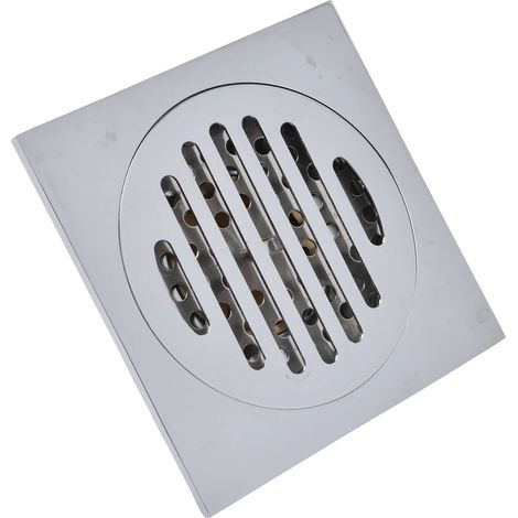 Bouche d'Égout Carrée en Cuivre Anti-Odeurs à Fermeture Automatique pour Salle de Bain, Cuisine, Balcon