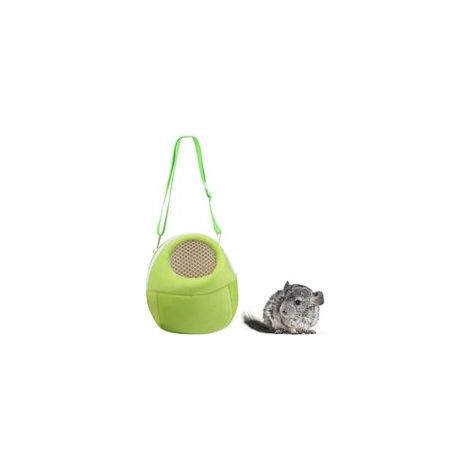 Haustier-Tragerucksack, tragbare Reisetasche, atmungsaktive Outdoor-Tasche, selbstklebende Tasche, geeignet für Kleintiere wie Igel, Hamster, Gleithörnchen, Chinchillas und Nymphensittiche – Crezuo