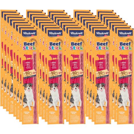 SET 50 BEEF-STICK SNACK PER CANI IN CONFEZIONE DA 12 GR CIASCUNO GUSTO MANZO (1/4)