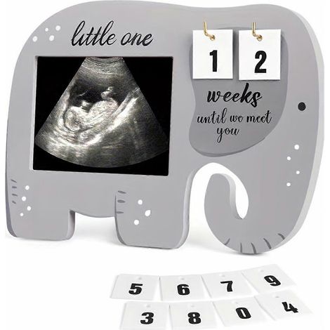 Cadre photo bébé, cadre photo bébé en bois gravé, cadre moderne (1/5)