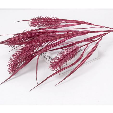 2 fleurs artificielles en roseau de vin rouge-AquaForge (1/2)