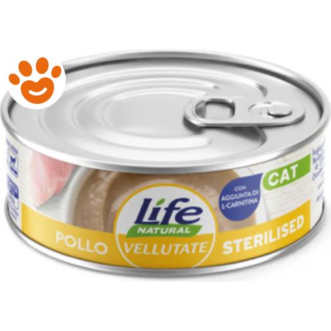Life Cat Le Vellutate Adult Sterilised Pollo - Lattina 70 Gr -