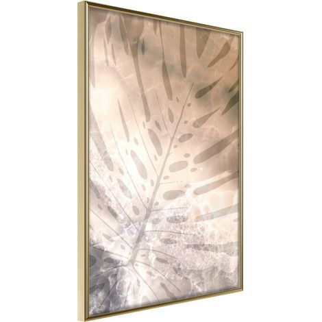 Affiche Murale Encadrée "Monstera of Dreams" 21 x 30 cm Or