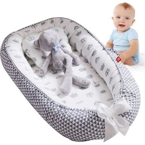 Reducteur de lit bebe Cocon, réducteur Lit bébé, Baby Nest cocoon pour nouveau-né nourrisson coussin pour bébé couffin de voyage (1/4)