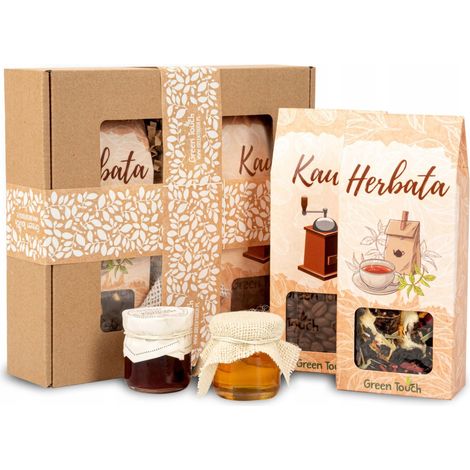 Geschenkset: Tee, Kaffee, Honig, Geschenkbox (1/5)