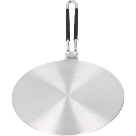 Diffuseur de chaleur en acier inoxydable, plaque adaptatrice à induction pour cuisinière à gaz et ustensiles de cuisine, 22 cm (1/5)