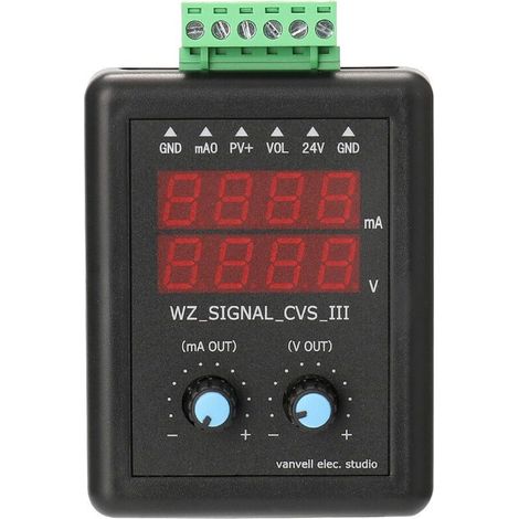 4–20 mA 0–10 V 24 V Signalgenerator Strom- und Spannungstransmitter Signalquelle Konstantstromquelle mit Display (1/5)