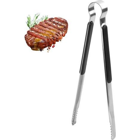 BelleRise – Grillzange aus Edelstahl, 25 cm, professionelle Küchenzange (1/5)