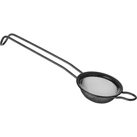 Colador de coctelería, de acero, 65 mm de diámetro, negro.