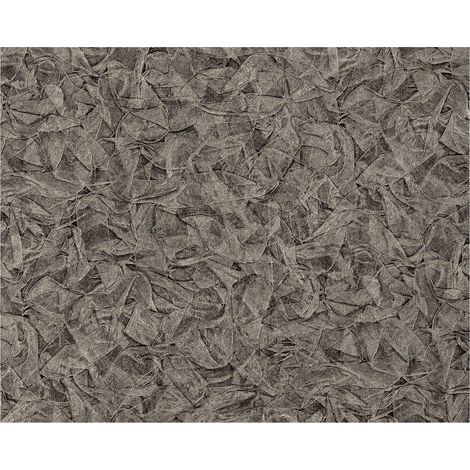 Textured wallpaper wall EDEM 9086-29 hot embossed non-woven wallpaper embossed unicoloured shimmering grey silver platinum 10.65 m2 (114 ft2) (1/5)