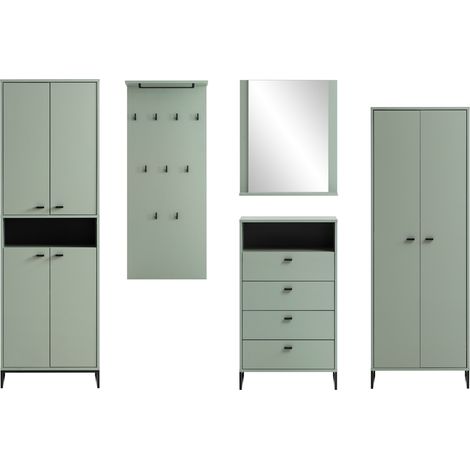 Flur komplett Set JULBACH-80 in Pistazie, B/H/T: ca. 275,6/185,5/33,05 cm (1/5)