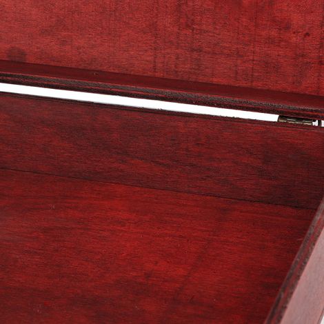 Vintage Aufbewahrungsbox aus Holz mit Metallverschluss, handgefertigter Schmuckhalter für den Schreibtisch, Aufbewahrungsbox, Deko-Objekt, Größe 28 x 21,5 x 8,2 cm, 638 g (1/5)