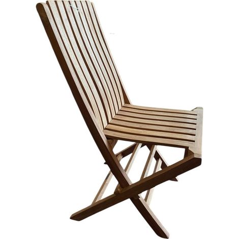 Miami Garden Folding Chair - L37 x W47 x H95 cm - Teak