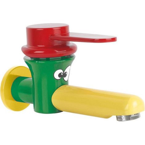 Wandmontierte Waschtischarmatur mit Keramikscheiben aus verchromtem Messing – Idral Kids 01220 (1/5)