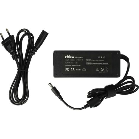 vhbw Netzteil kompatibel mit Fujitsu-Siemens Lifebook T731, T580, S761, S751, T4220, S781, S710, T730, S7210, T4215, T5010 Notebook - 200 cm, 80 W (1/5)
