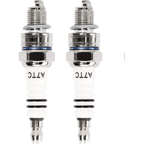 candele A7TC C7HSA compatibili con motori a 4 tempi GY6 50cc 70cc 90cc 110cc 125cc 140cc 150cc per ATV, ciclomotori, quad, go-kart, scooter, quad, pit bike, dirt bike, buggy Taotao ATC110. (1/4)