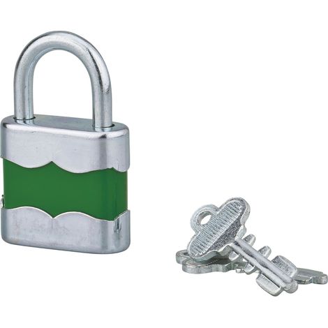 Cadenas à clé AUTO22, 25mm, anse acier zingué, 2 clés - SP