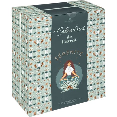 Calendrier de l'avent bien-être 25x35cm – 24 surprises de soins naturels – Design élégant pour ambiance SPA – Atmosphera (1/5)