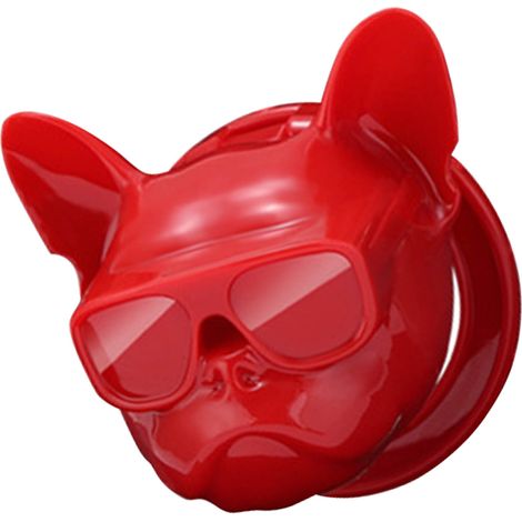 Cache-bouton de démarrage de voiture, toucher agréable, forme mignonne, accessoire d'allumage intérieur universel pour véhicule, rouge (1/5)