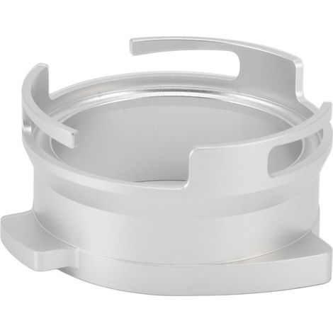 Drehbarer Kaffeefilter-Siebträger aus Aluminiumlegierung (54 mm) mit Ausgabetrichter – Silbernes Zubehör für Kaffeemaschinen (1/5)