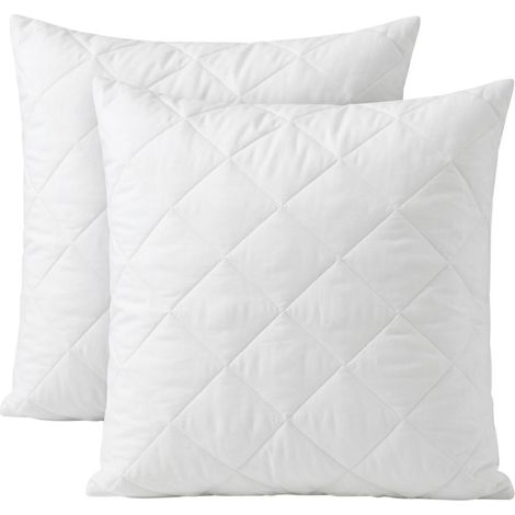 Lot de 2 protèges oreillers 65x65cm en polyester matelassé - BALTE (1/3)
