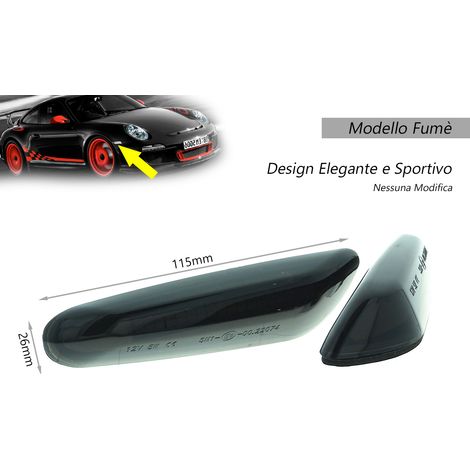 Kit Freccia Laterale a Led Side Marker Dinamica Lente Fume BMW E46 E36 E90 E91 E60 E61 E81 E82 E87 E88 E92 E93 X1 E84 X3 E83 X5 E53 (1/3)