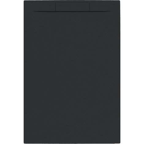 Allibert- Receveur de douche 120X80cm noir mat LUNA (1/5)