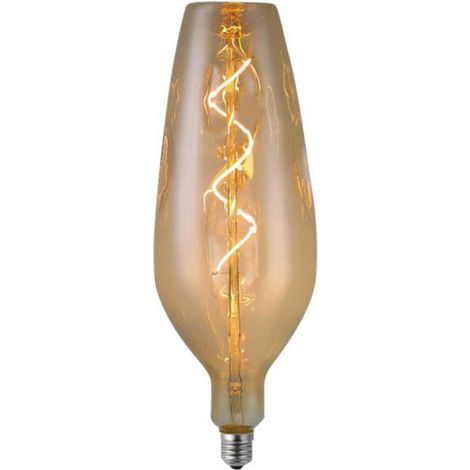 V-TAC VT-2272 Lampadina led ornamentale E27 4W B125 filamento a spirale vetro Ambra fumè 2700K – sku 23171 (1/5)