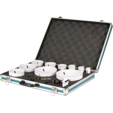 Makita D-75764 Juego de sierras de corona 13 piezas bimetálicas