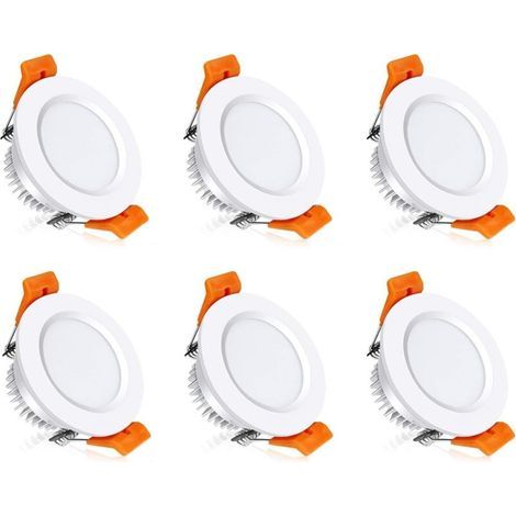7,6 cm (3 Zoll) LED-Einbaustrahler – geeignet für verschiedene Decken- und Balkentypen, 6er-Packung (1/5)