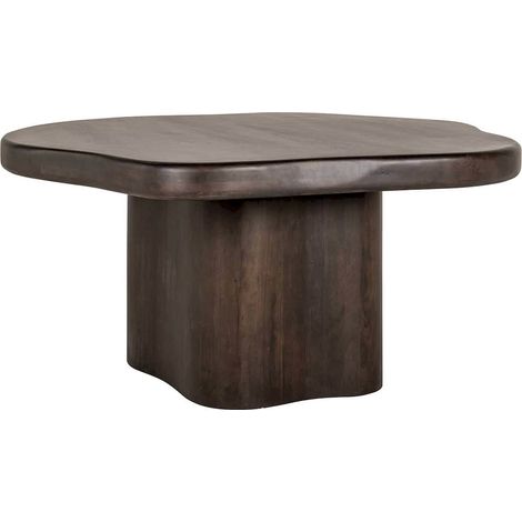 Table de Salle à Manger Organique en Acacia - Bois foncé naturel (1/5)