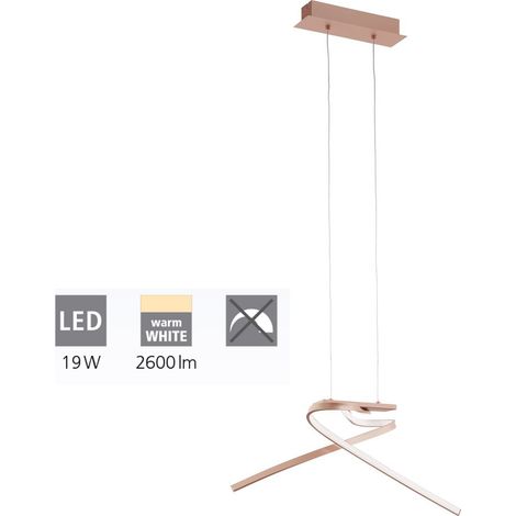 Lampadario Led Moderno Sospensione Soffitto Cucina Interno Oro Rosa Palozza Eglo (1/4)