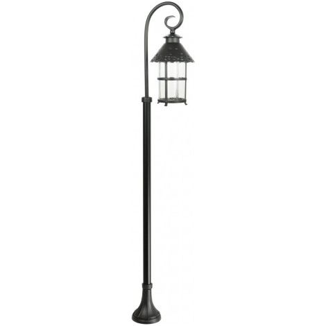 Lampadaire extérieur rétro 166cm E27 noir IP23 SU-MA