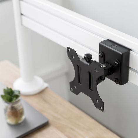 Kit rail de fixation Slatwall + 2 pieds de table + Support écran PC (1/5)