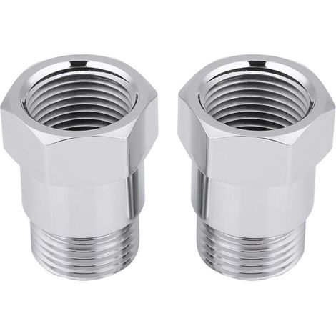 Eosnow 2 pièces 32mm M18 1.5 O2 capteur d'oxygène Extender Extension entretoise bondes adaptateur argent (1/4)
