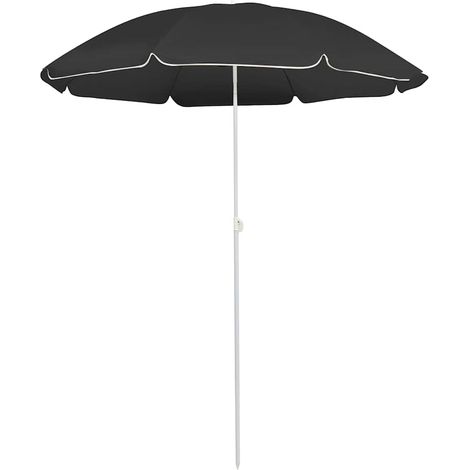 Sonnenschirm mit Stahlmast Anthrazit 180 cm