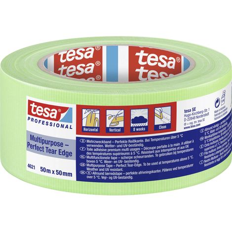 tesa MULTIPURPOSE 04621-00014-00 Bande adhésive de plâtrage tesa® Professional vert clair (L x l) 50 m x 50 mm 1 pc(s) Y106652 (1/5)