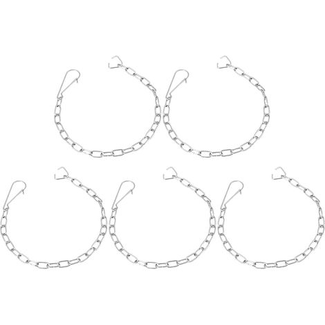Chaîne de Toilette en Acier Inoxydable 304, 5 Pièces, 25 Cm (1/5)