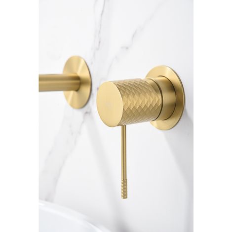 IMEX GLG053/OC GÉNOVA Monomando Empotrado Lavabo Oro Cepillado - ref: GLG053/OC (1/3)