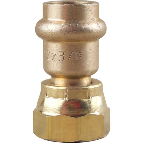 Union Femelle écrou tournant Ø12 - G 3/8" (12/17) à sertir et à visser (1/2)