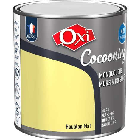 Owatrol-COCOONING MURS & BOISERIES MAT VELOURS-Peinture d'intérieur monocouche pour murs & boiseries fini mat velours-Houblon 0.5 litre (1/2)