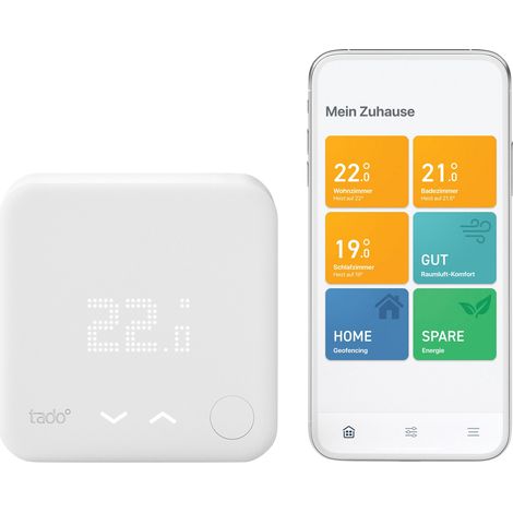 tado° smart home Thermostat (Funk) - Wifi Starter Kit V3+ - digitale Heizungssteuerung per App für Boiler - Einfache Installation - kompatibel mit Alexa, Siri & Google Assistant (1/5)