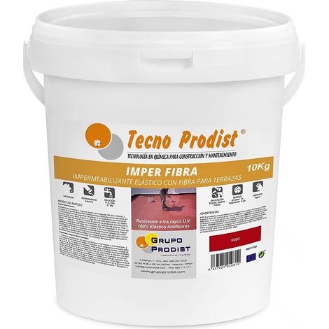 Tecno Prodist Imper Fibra - Peinture d'étanchéité avec fibres (Terrasses)