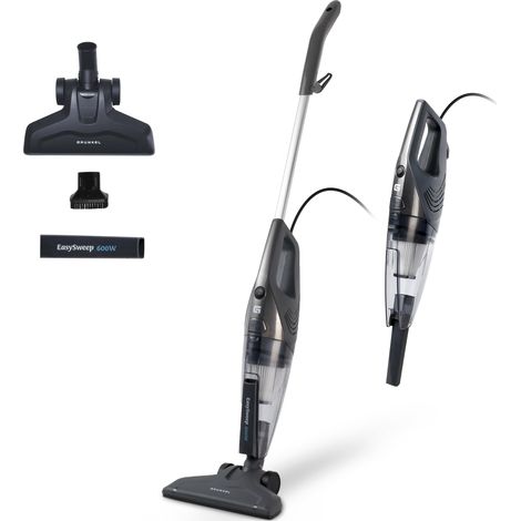 Aspirateur Vertical avec câble ASP-Easy avec Filtre HEPA, 600 W de Puissance et 16 000 Pa de capacité d'aspiration. Accessoires Inclus. Câble de 5,5 m et capacité de réservoir 0,95 l. (1/5)
