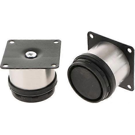 pieds de canapé réglables en 2 parties, pieds de meubles en acier inoxydable, 8 cm, lot de 6. (1/5)