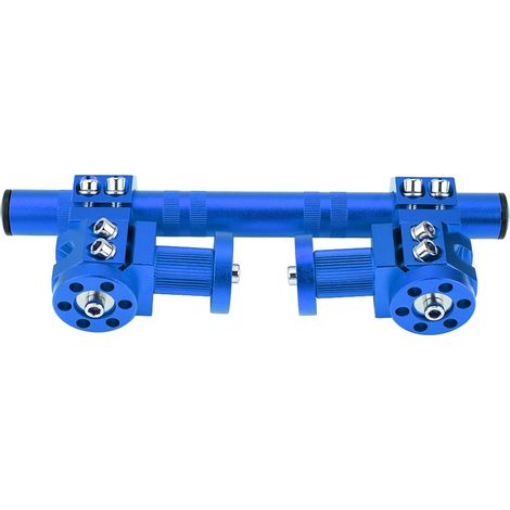 Guidon de moto réglable CNC 22 mm 7/8" (jeu) (bleu) (1/5)
