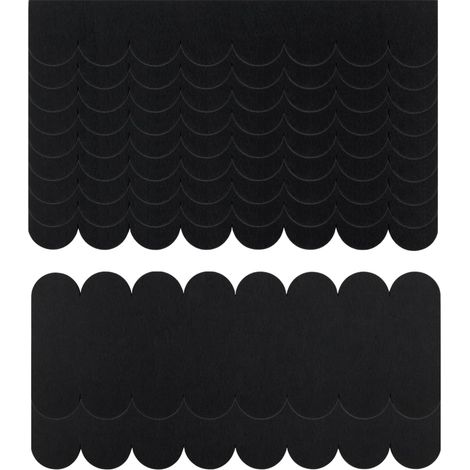 36 Pièces Mini Bardeaux de Toit Noir Bardeau Bitume Toiture Feutre Auto-Adhésifs Bardeau Toit Imperméabilité pour Abri de Jardin Nichoir Niche pour Chien Projets en Bois (30x5cm + 30x11cm) (1/5)