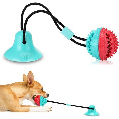 Jouets pour chiens afin de les occuper et d'éviter l'ennui, jeu de tir à la corde interactif, jouets stimulants mentalement pour chiens, puzzle à mâcher pour chiots, balle distributrice de nourriture (1/5)