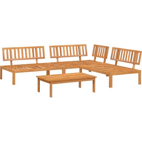 Maison Exclusive - Set de sofás de palets de jardín 4 pzas madera
